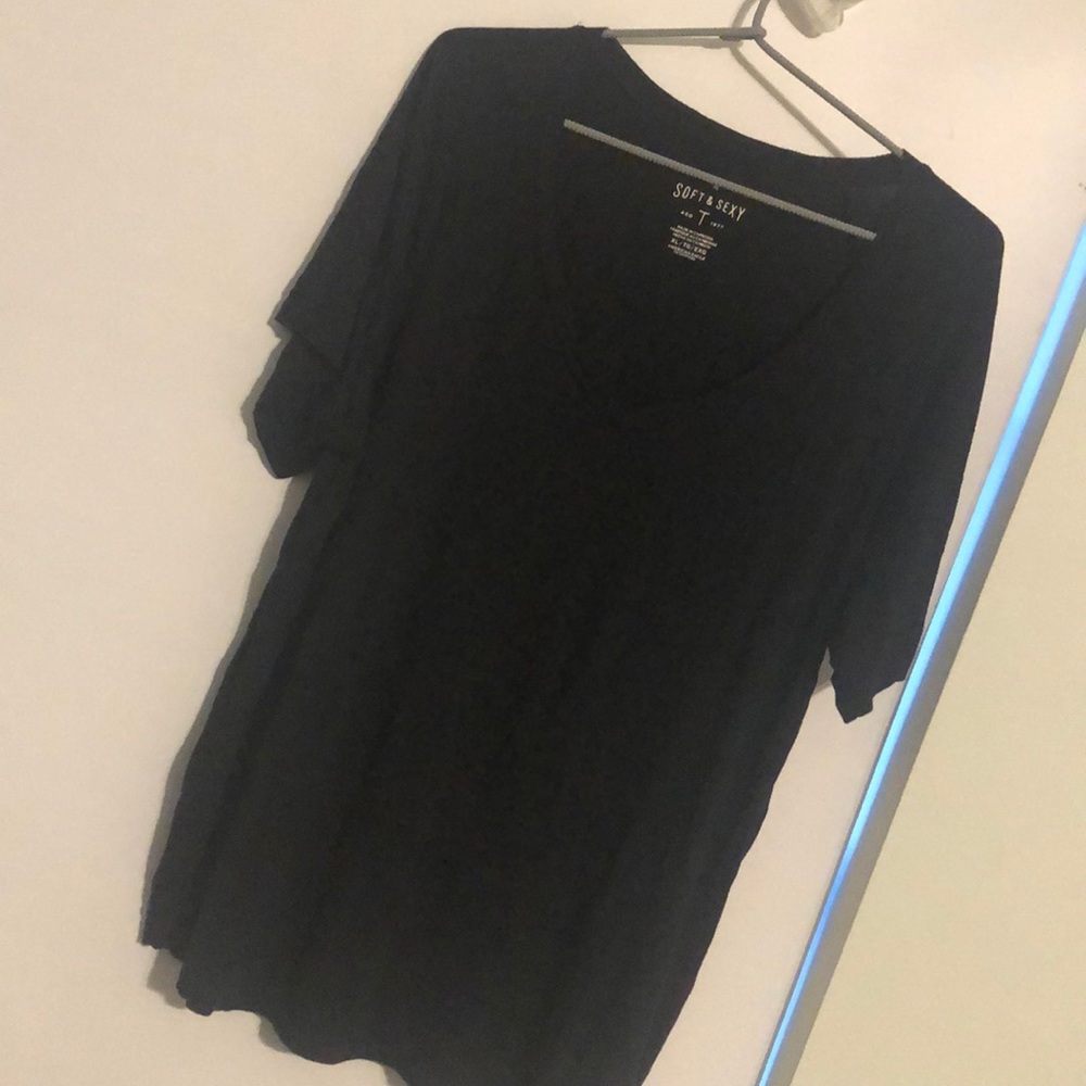 Plain Black Soft&Sexy Tee